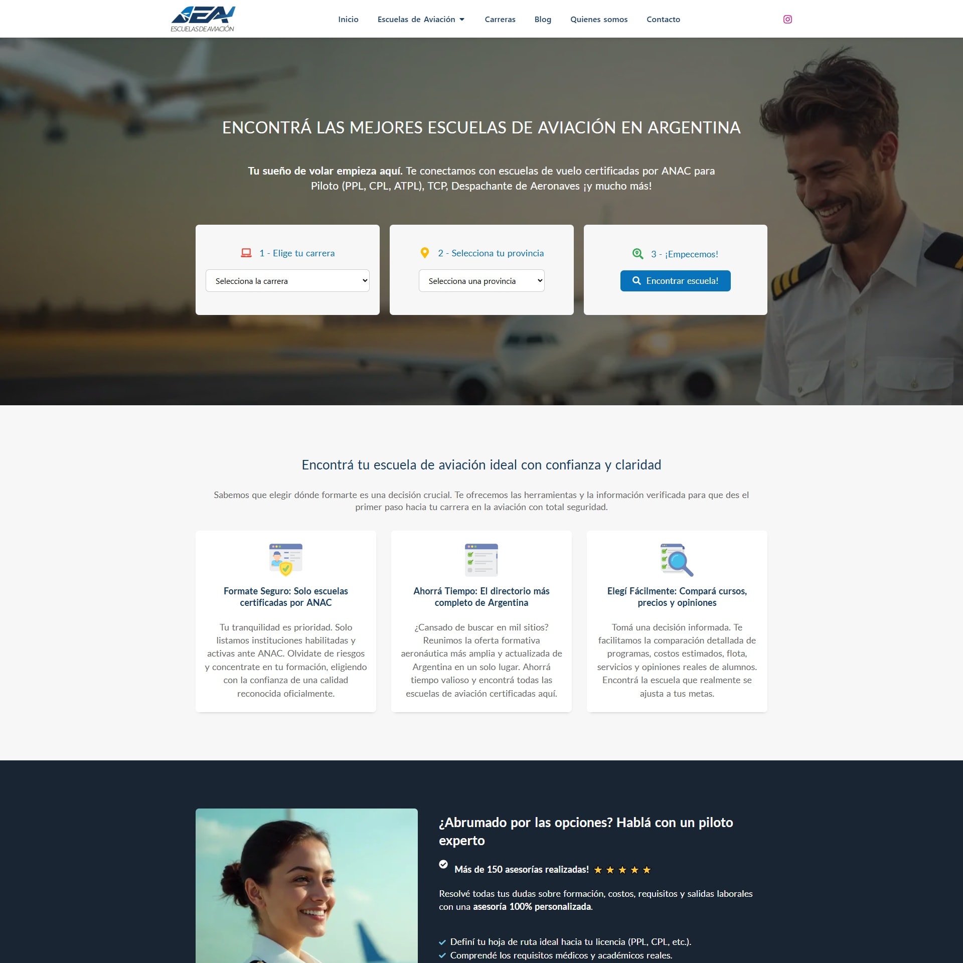 Escuelas de aviación en Argentina